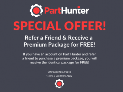 OFFER: Refer a friend & receive a premium package! – October 2018